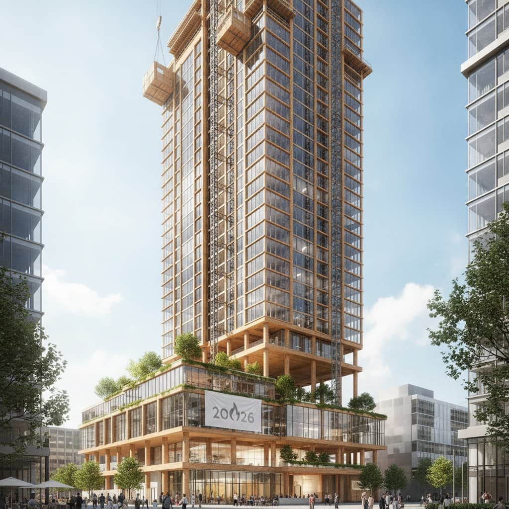 Image for Mass Timber Buildings Go Taller With 2026 Fire Codes