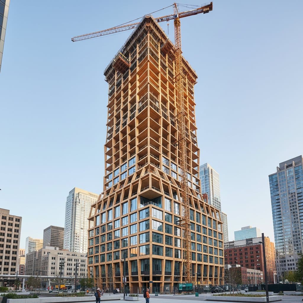 Featured image for Mass Timber Codes Now Allow 18-Story Wood Buildings