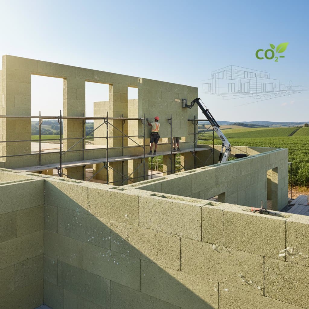 Image for Hempcrete Walls Absorb Carbon While They Cure