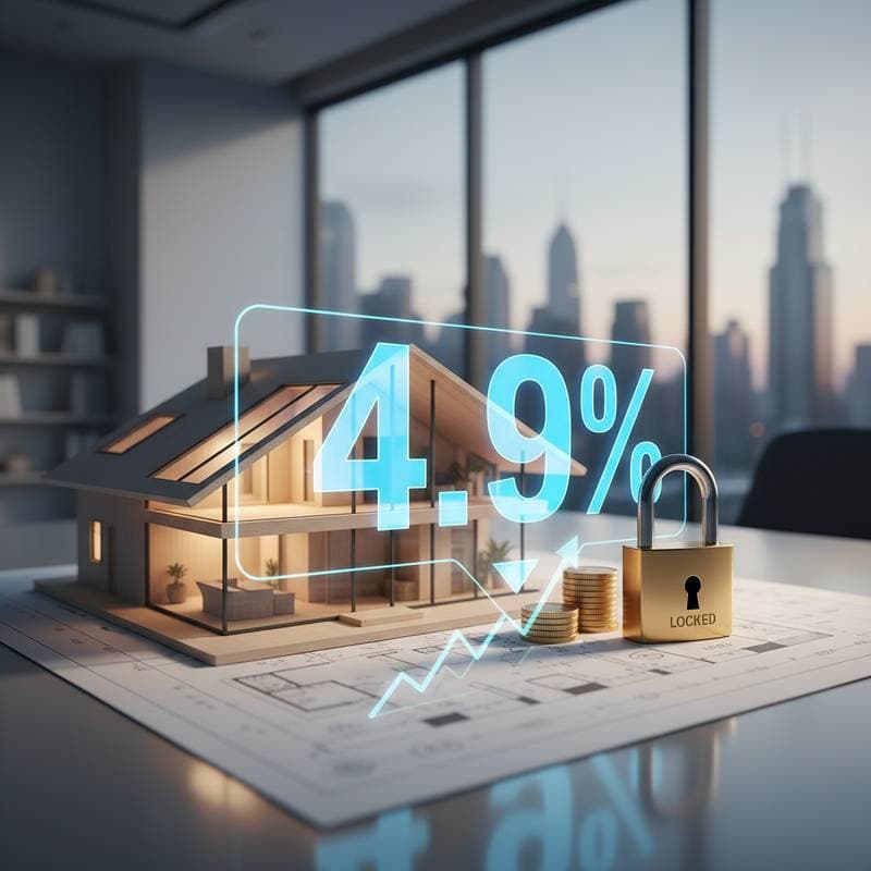 Featured image for Construction Rates Drop to 4.9%: Lock Before They Rise