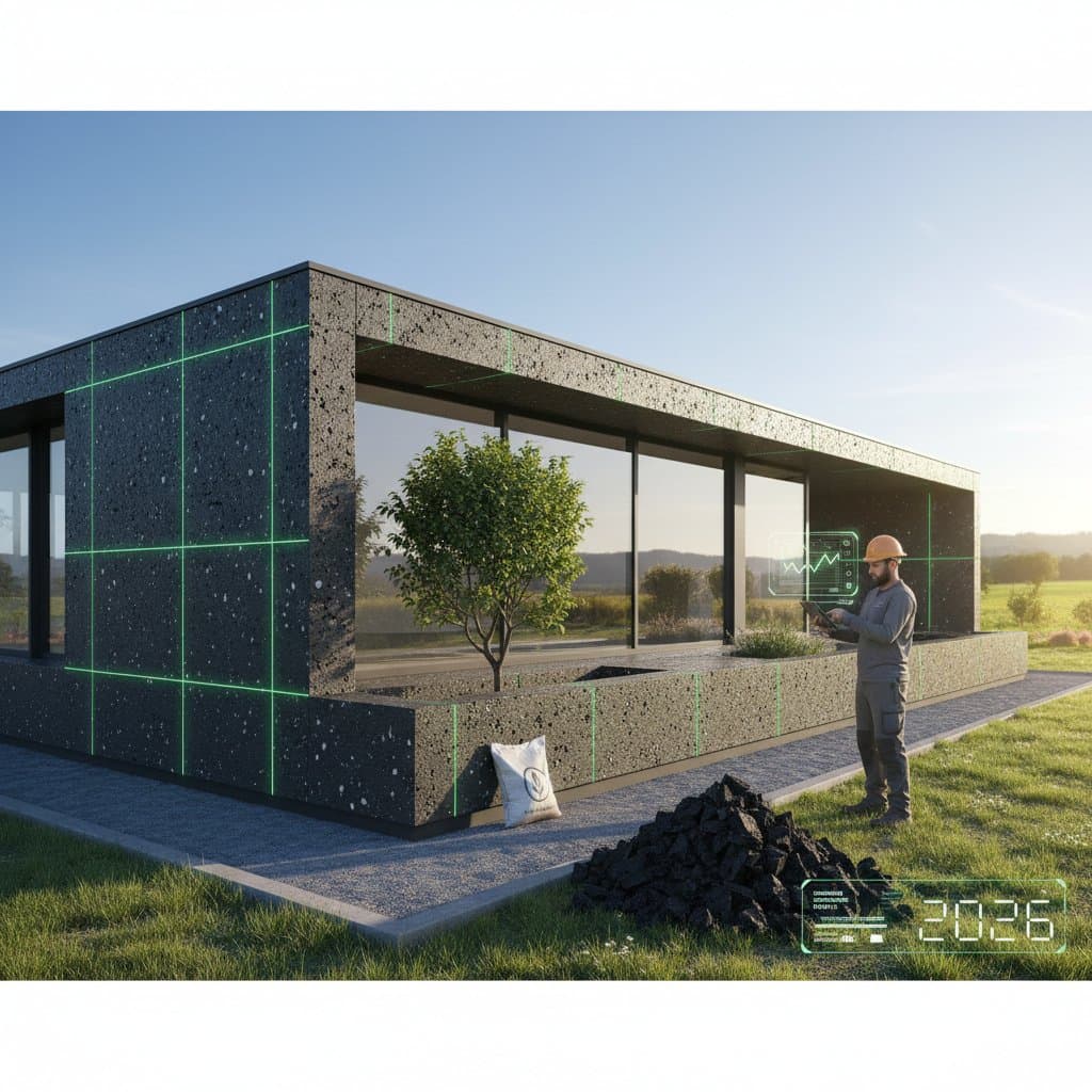 Featured image for Biochar Concrete Locks Carbon in Your Foundation